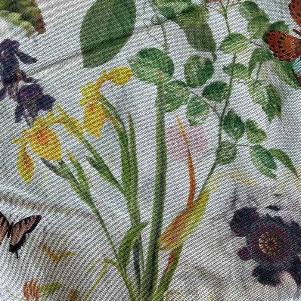Clarke & Clarke Secret Garden Custom Decorative Pillow Cover Floral Butterflies